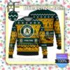 Oakland Athletics MLB Ugly Sweater Christmas Funny