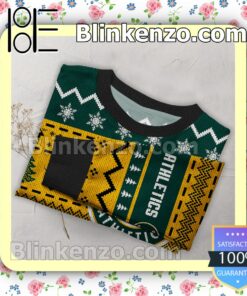 Oakland Athletics MLB Ugly Sweater Christmas Funny a