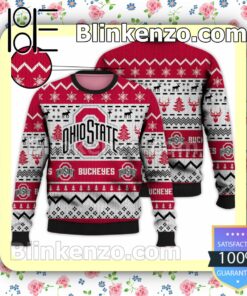 Ohio State Buckeyes NCAA Ugly Sweater Christmas Funny
