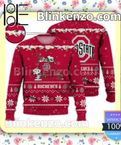 Ohio State Buckeyes Snoopy Christmas NCAA Sweatshirts