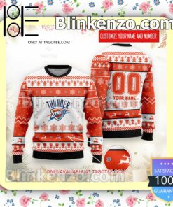 Oklahoma City Thunder Basketball Christmas Sweatshirts