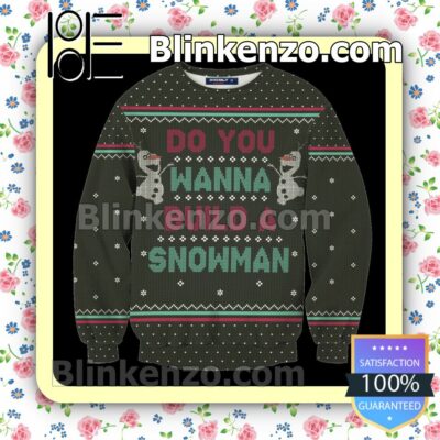 Olaf Frozen Disney Wanna Build A Snowman Holiday Christmas Sweatshirts