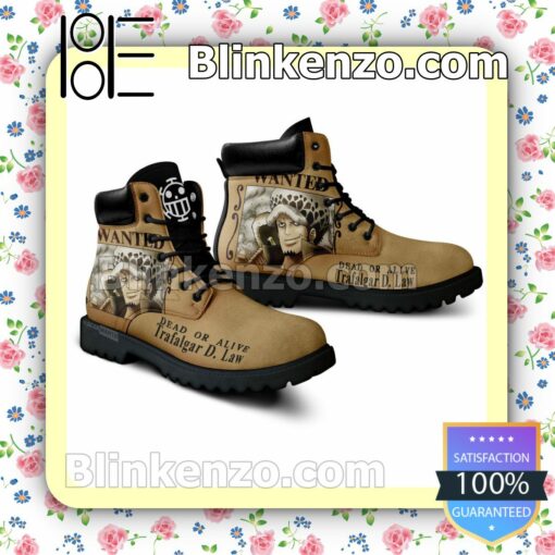 One Piece Law Wanted Timberland Boots Men a