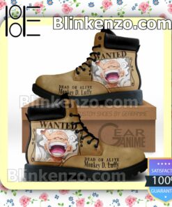One Piece Luffy Gear 5 Wanted Timberland Boots Men