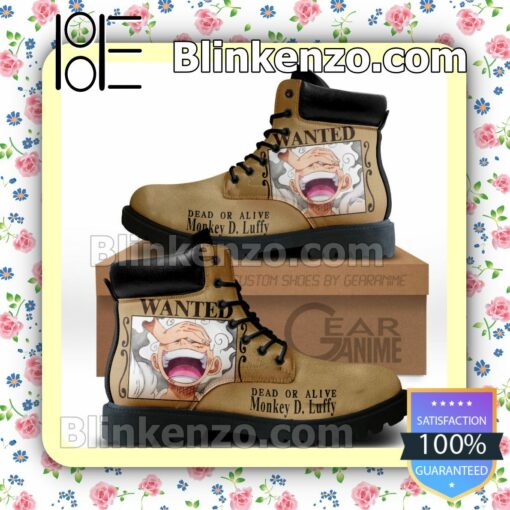 One Piece Luffy Gear 5 Wanted Timberland Boots Men