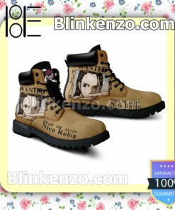 One Piece Nico Robin Wanted Timberland Boots Men a