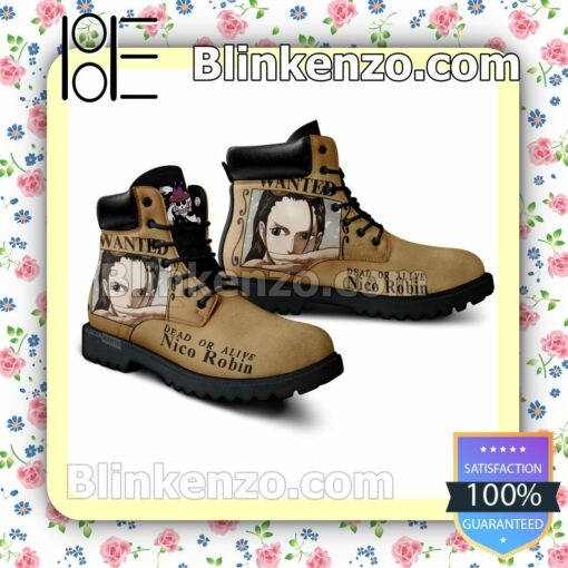 One Piece Nico Robin Wanted Timberland Boots Men a