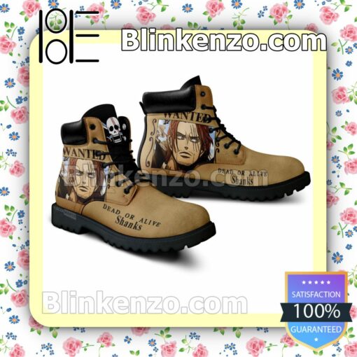 One Piece Shanks Wanted Timberland Boots Men a