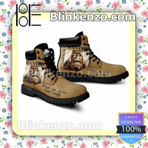 One Piece Usopp Wanted Timberland Boots Men a
