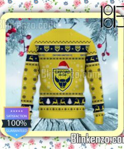Oxford United F.C Logo Holiday Hat Xmas Sweatshirts b