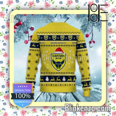 Oxford United F.C Logo Holiday Hat Xmas Sweatshirts b