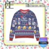 Pabst Blue Ribbon Beer Lights And Snow Christmas Jumpers