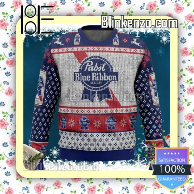 Pabst Blue Ribbon Knitted Christmas Jumper