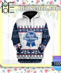 Pabst Blue Ribbon Xmas Hooded Sweatshirt