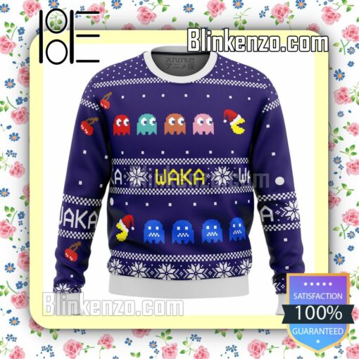 Pacman Waka Waka Knitted Christmas Jumper