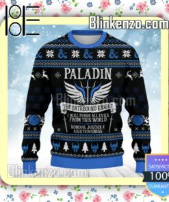 Paladin The Oathbound Knight DnD Christmas Sweatshirts