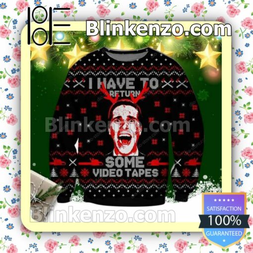 Patrick Bateman American Psycho Horror Movie Holiday Christmas Sweatshirts