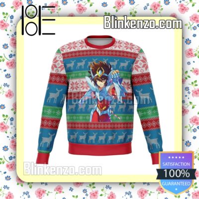 Pegasus Seiya Saint Seiya Premium Manga Anime Knitted Christmas Jumper