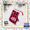 Personalised Snowy Dr Pepper Xmas Faux Fur Stockings
