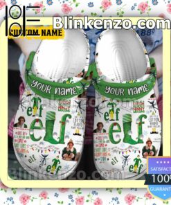 Personalized Elf Christmas Xmas Crocs