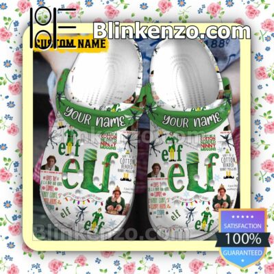 Personalized Elf Christmas Xmas Crocs