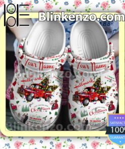 Personalized Hallmark Christmas Car Xmas Crocs