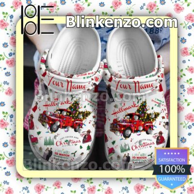 Personalized Hallmark Christmas Car Xmas Crocs