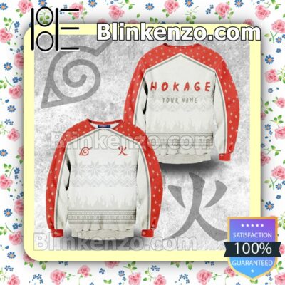 Personalized Konoha Hokage Naruto Christmas Jumpers