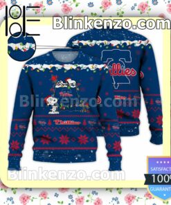 Philadelphia Phillies Snoopy Christmas MLB Sweatshirts