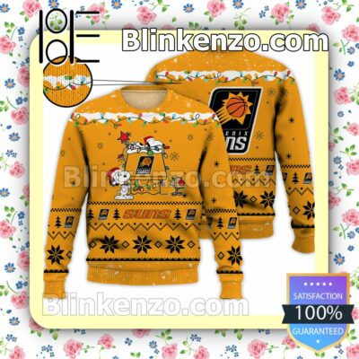 Phoenix Suns Snoopy Christmas NBA Sweatshirts