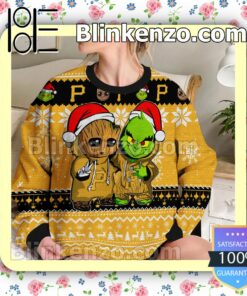 Pittsburgh Pirates Baby Groot And Grinch Christmas MLB Sweatshirts b