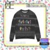 Pixel Horror Characters Snowy Night Christmas Jumpers