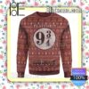 Platform Nine And Three-Quarters Harry Potter Knitted Christmas Jumper