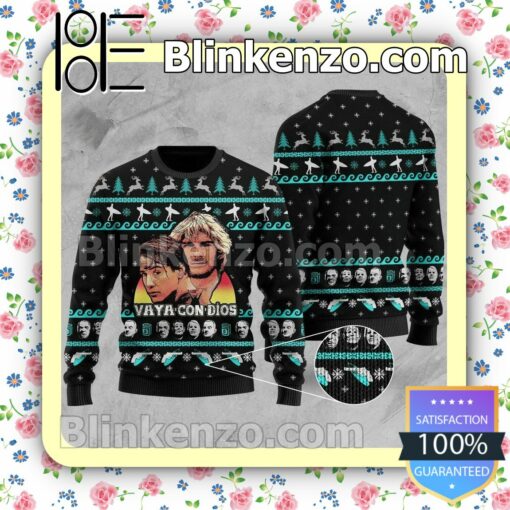 Point Break Vaya Con Dios Comedy Holiday Christmas Sweatshirts