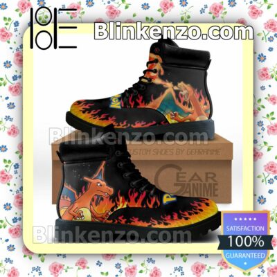 Pokemon Charizard Timberland Boots Men