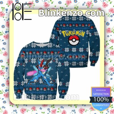 Pokemon Greninja Manga Anime Holiday Christmas Sweatshirts