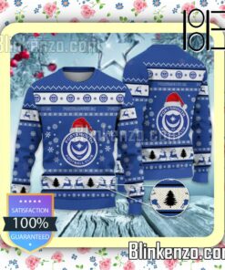 Portsmouth F.C Logo Holiday Hat Xmas Sweatshirts