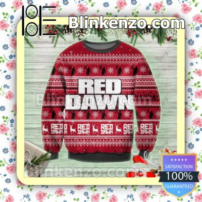 Red Dawn Poster Holiday Christmas Sweatshirts