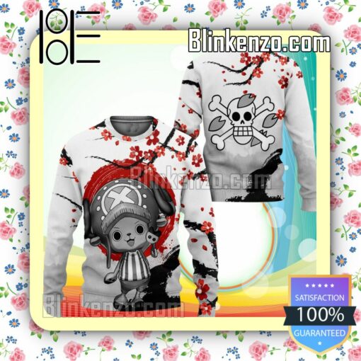 Red Tony Chopper Japan Style One Piece Anime Knitted Christmas Jumper