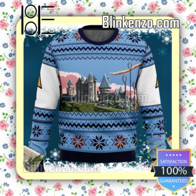 Retro Hogwarts Harry Potter Knitted Christmas Jumper