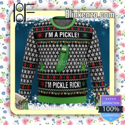 Rick And Morty I'M A Pickle Knitted Christmas Jumper