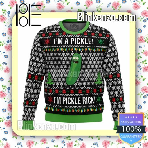Rick And Morty Pickle Rick Christmas Jumper
