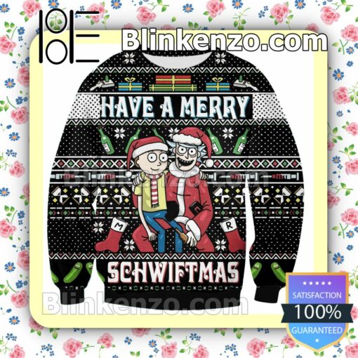 Rick Have A Merry Schwiftmas Holiday Christmas Sweatshirts