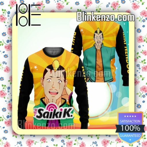 Riki Nendou The Disastrous Life Of Saiki K Anime Knitted Christmas Jumper