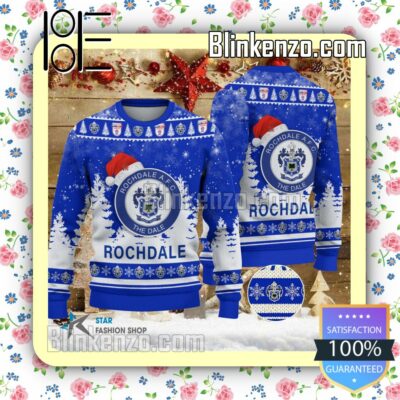 Rochdale AFC Logo Hat Christmas Sweatshirts