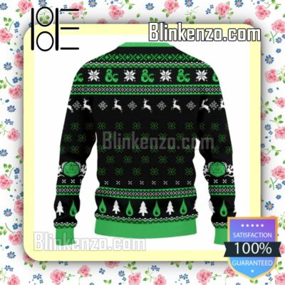 Rogue The Shrouded Blade Green DnD Christmas Sweatshirts a