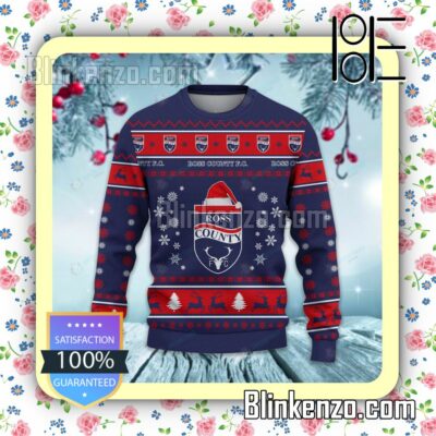 Ross County Logo Holiday Hat Xmas Sweatshirts a