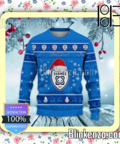 Rugby Club Vannes Logo Holiday Hat Xmas Sweatshirts a