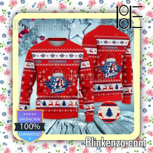 SC Rapperswil-Jona Lakers Logo Holiday Hat Xmas Sweatshirts