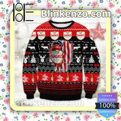 Sagres Lager Beer Reindeer Christmas Jumpers